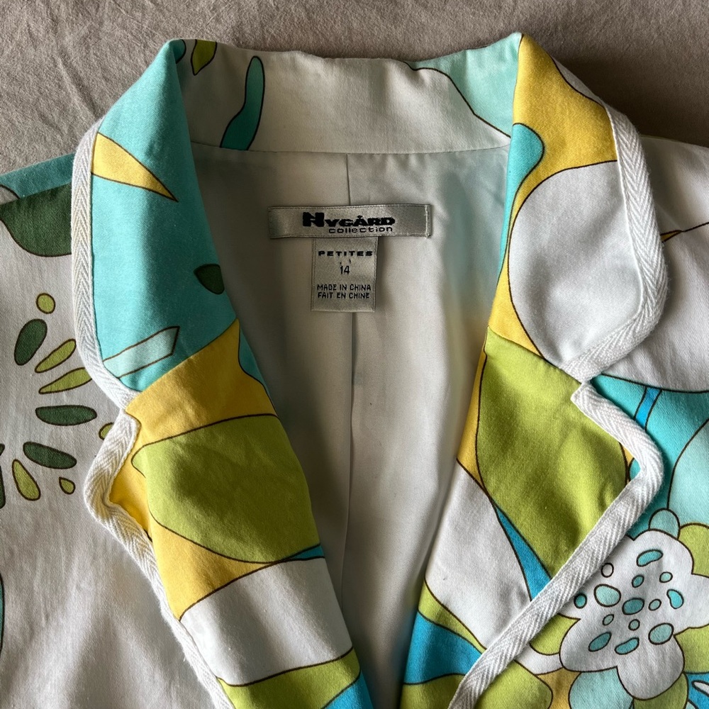 Peter Nygard Retro 60’s Blazer jacket SZ 14 - Picture 8 of 9